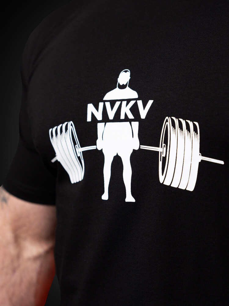 Black T-shirt with Novikov